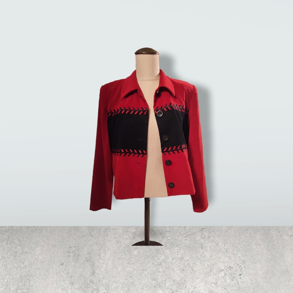 Ladies positive attitude 8 p vintage blazer cropped